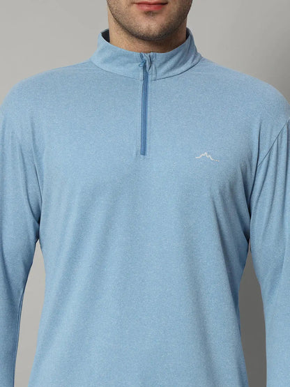 Men's Nomadic Full Sleeves T Shirt - Lichen Blue Reccy