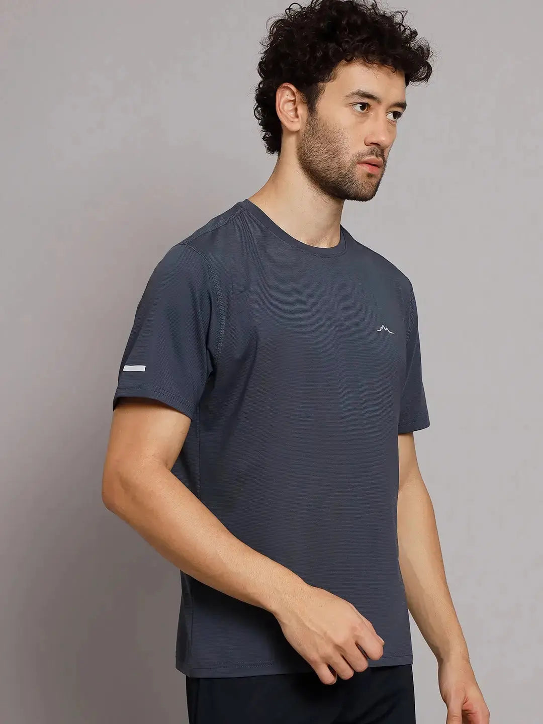 side Dark Gray T Shirt 