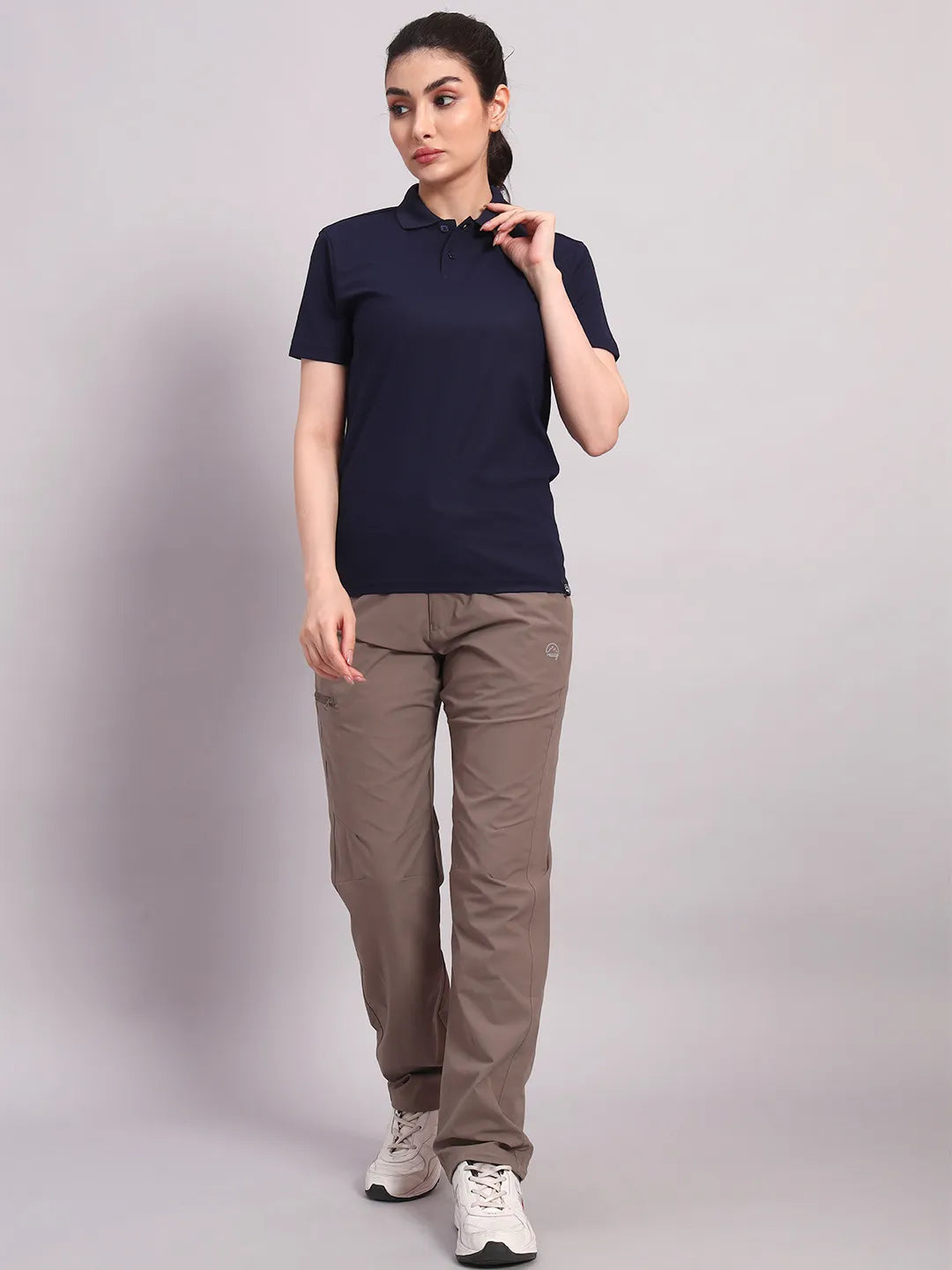 Women's Navy Blue Polo Tshirt