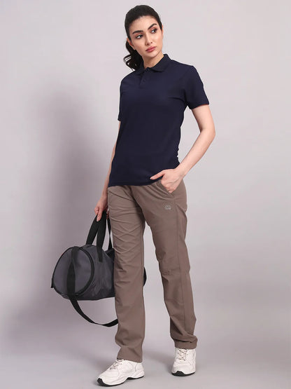 Women's Navy Blue Polo Tshirt